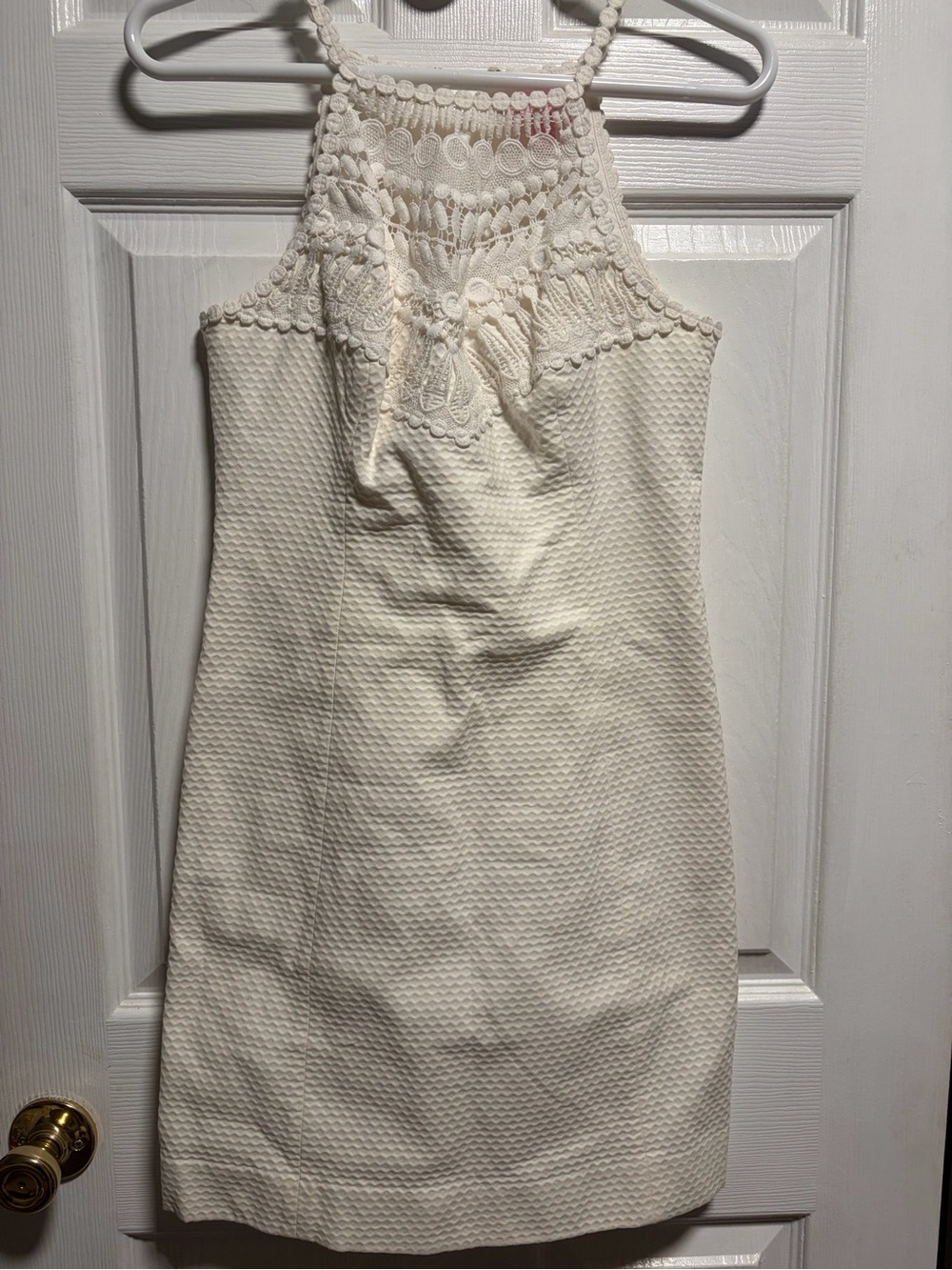 Lilly Pulitzer white shift Halter Dress